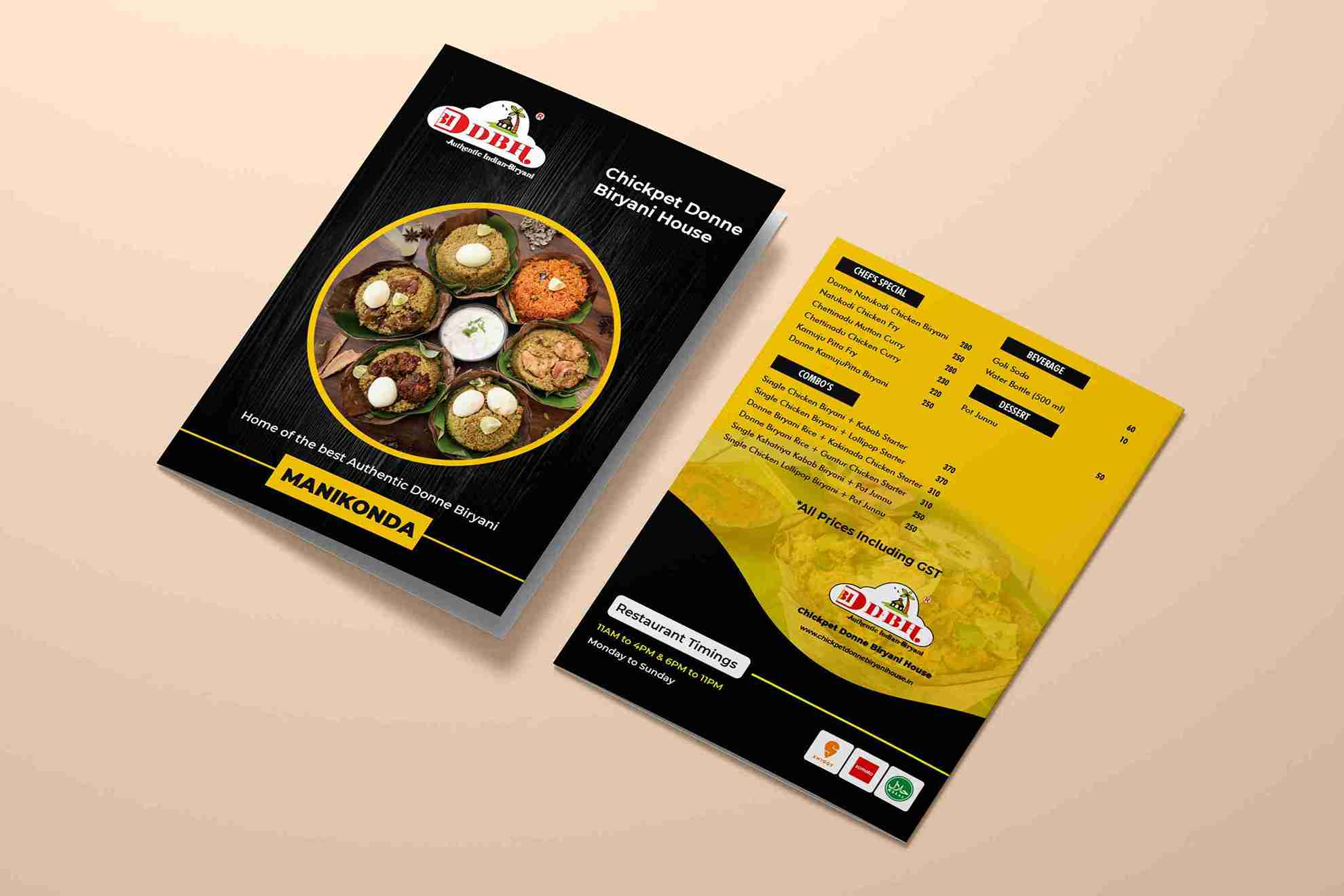 Chickpet Menu