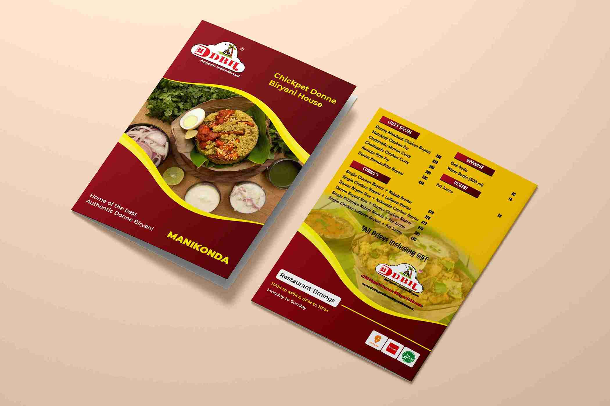 Chickpet Menu